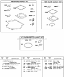 Gasket Set-Carburetor Gasket Set-Engine Gasket Set-Valve Diagram and Parts List for 247437-0111-B1  Briggs and Stratton Engine